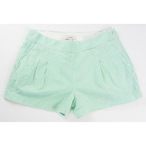 J Crew Seersucker Pleated Shorts sz 4